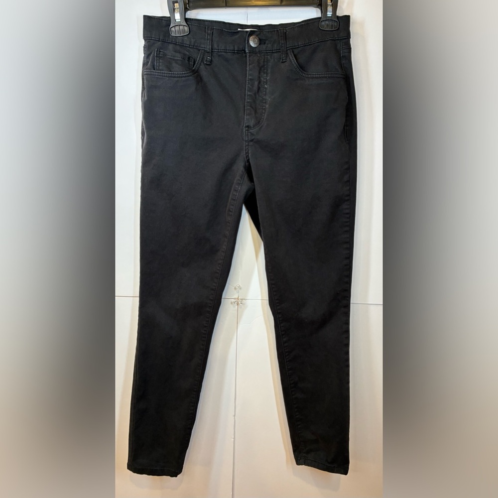 LOFT Ann Taylor Black Skinny Jeans Size 4 Mid Rise Stretch Slim Fit